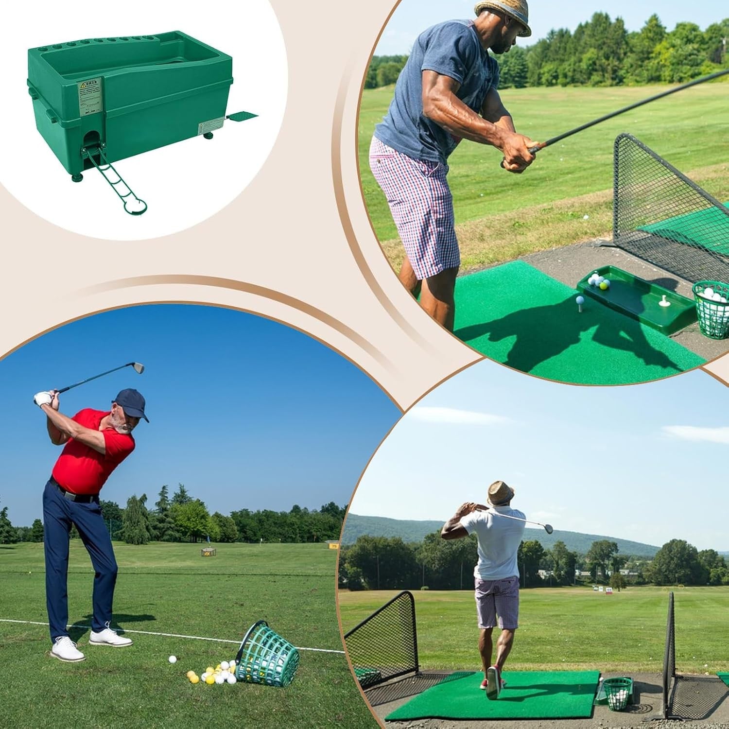 Automatic Golf Ball Dispenser Pitching Machine Trainer