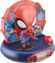 Kids Projector Alarm Clock Night Light Time Projection Red Bedroom Toy