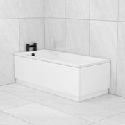 1400 x 700mm Single Ended Acrylic Square – White Designer Soaking Bath Tub