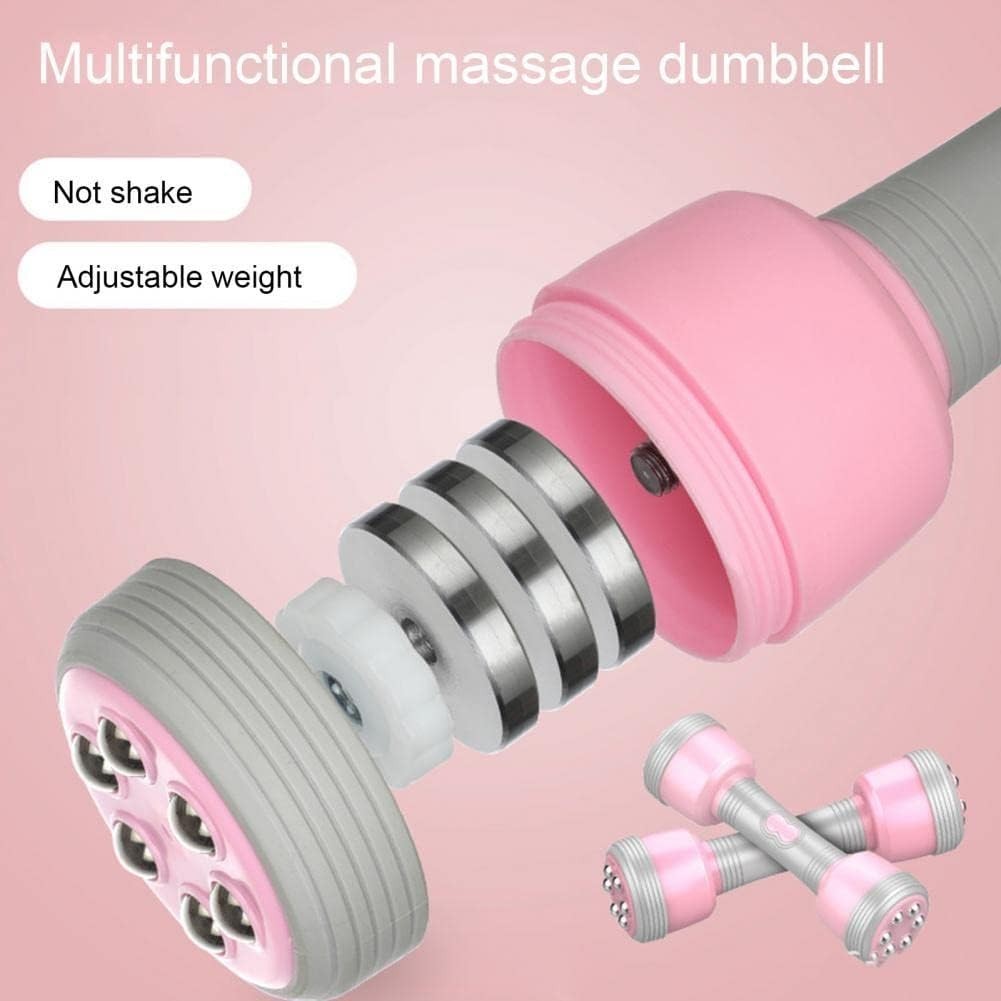 Adjustable Dumbbell Pair 4kg Solid Iron Home Fitness Hand Weights