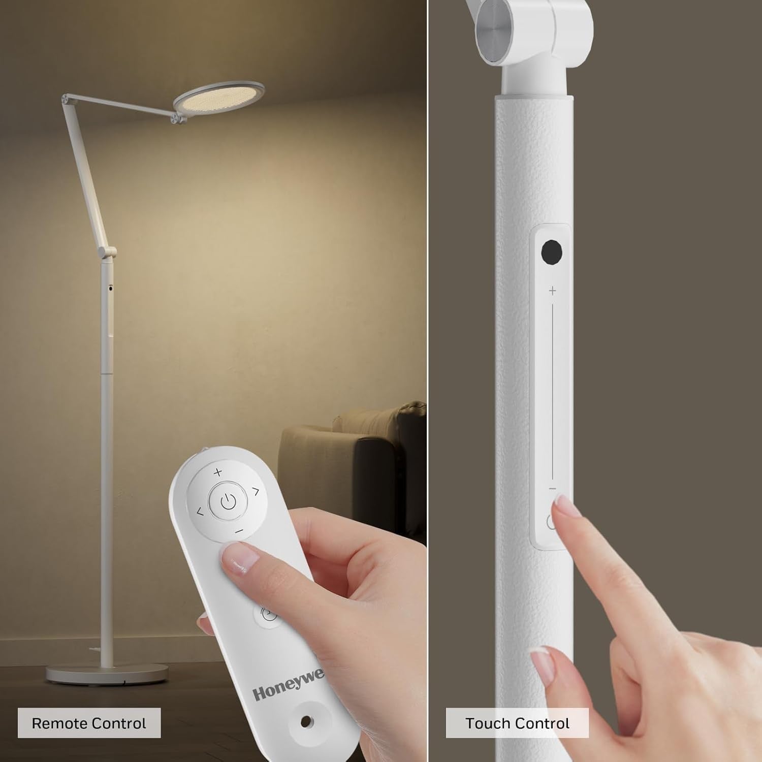 LED Floor Lamp Eye Caring Dimmable Remote Adjustable Brightness Office Light