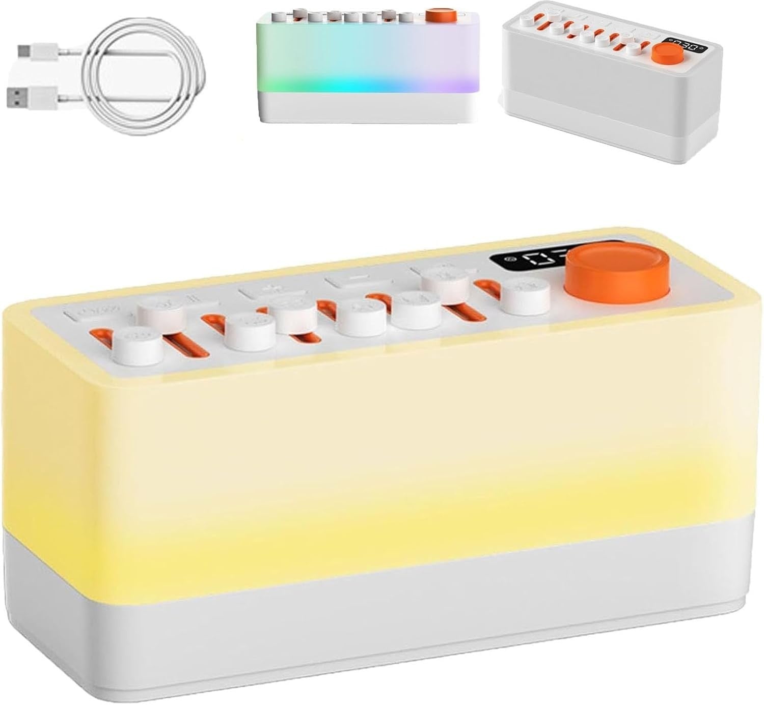 Portable White Noise Sound Machine 3-in-1 Speaker 8 Soothing Sounds