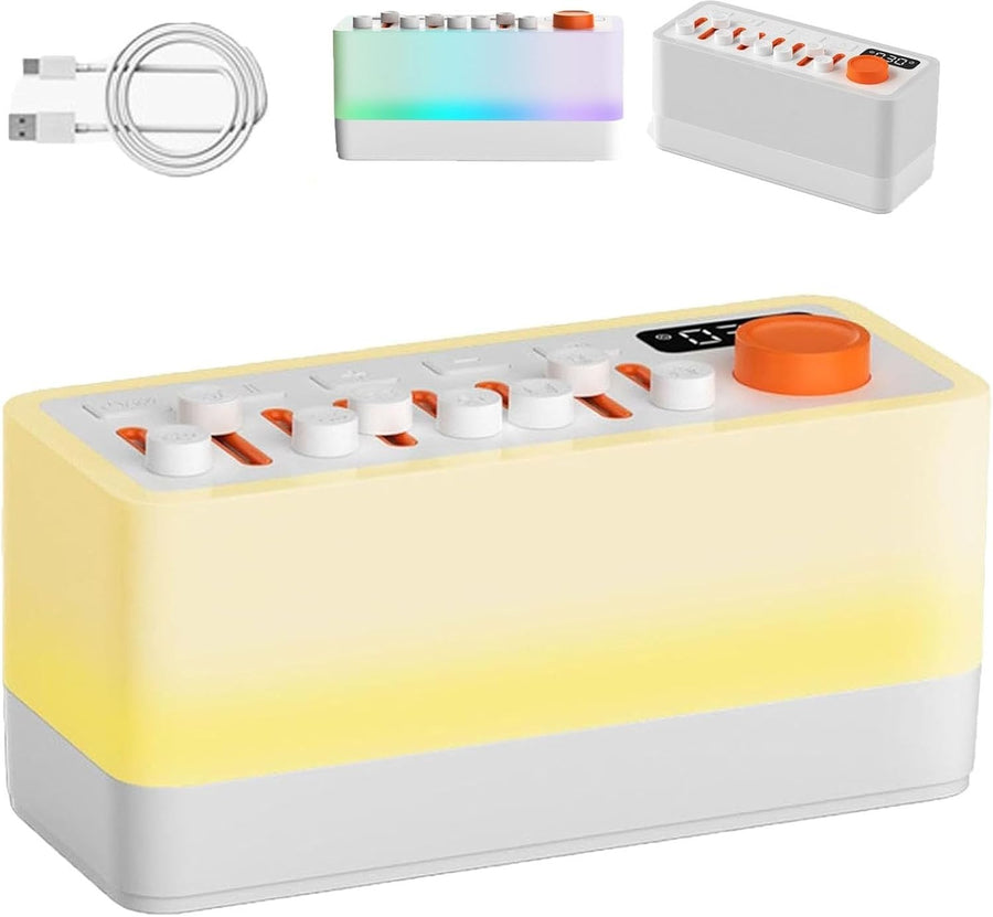 Portable White Noise Sound Machine 3-in-1 Speaker 8 Soothing Sounds