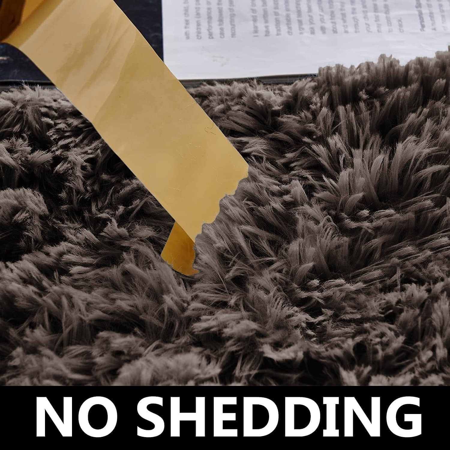 Round Shaggy Rugs Set 2pcs 120x120cm Brown Super Soft Non Slip Thick Pile