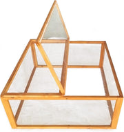 Wooden Rabbit Run Outdoor Small Animal Enclosure Secure Mesh Cover
