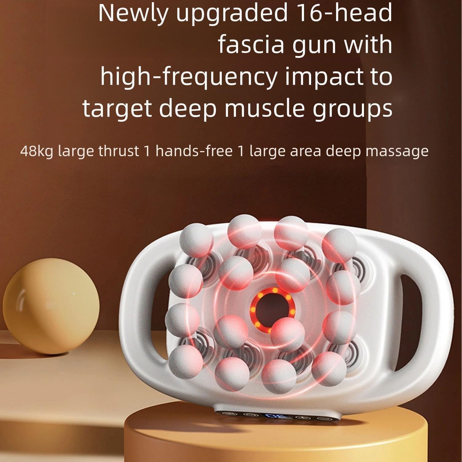 16 Head Deep Tissue Massage Gun 30 Levels Full Body Muscle Massager