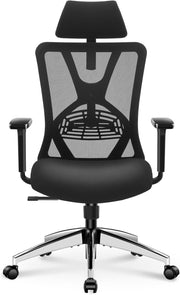 Ergonomic Office Chair Adjustable Lumbar Headrest Backrest Rocking Heavy Duty De