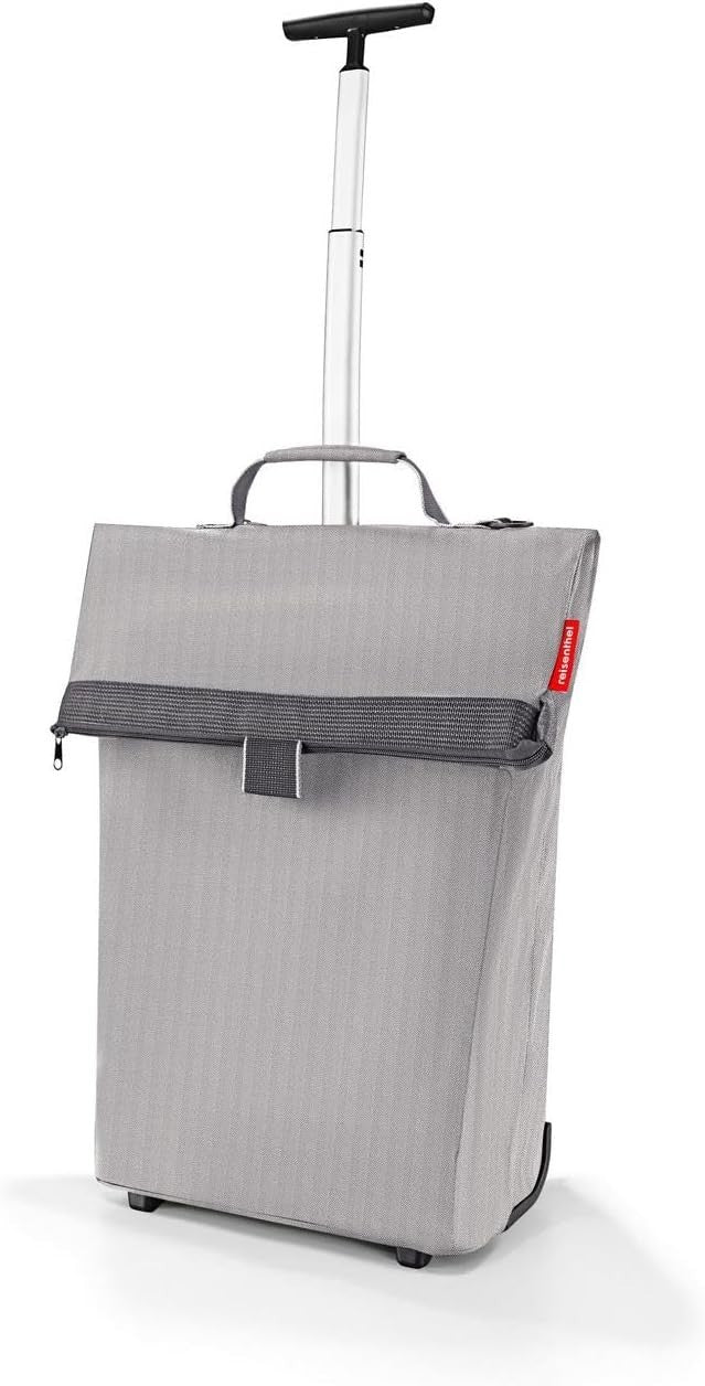 Foldable Shopping Trolley with Adjustable Handle & Eco-Friendly Bag