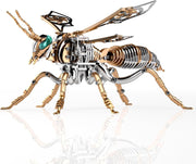 3D Metal Bumblebee Puzzle Kit 314PCS Rose Gold DIY Insect Model