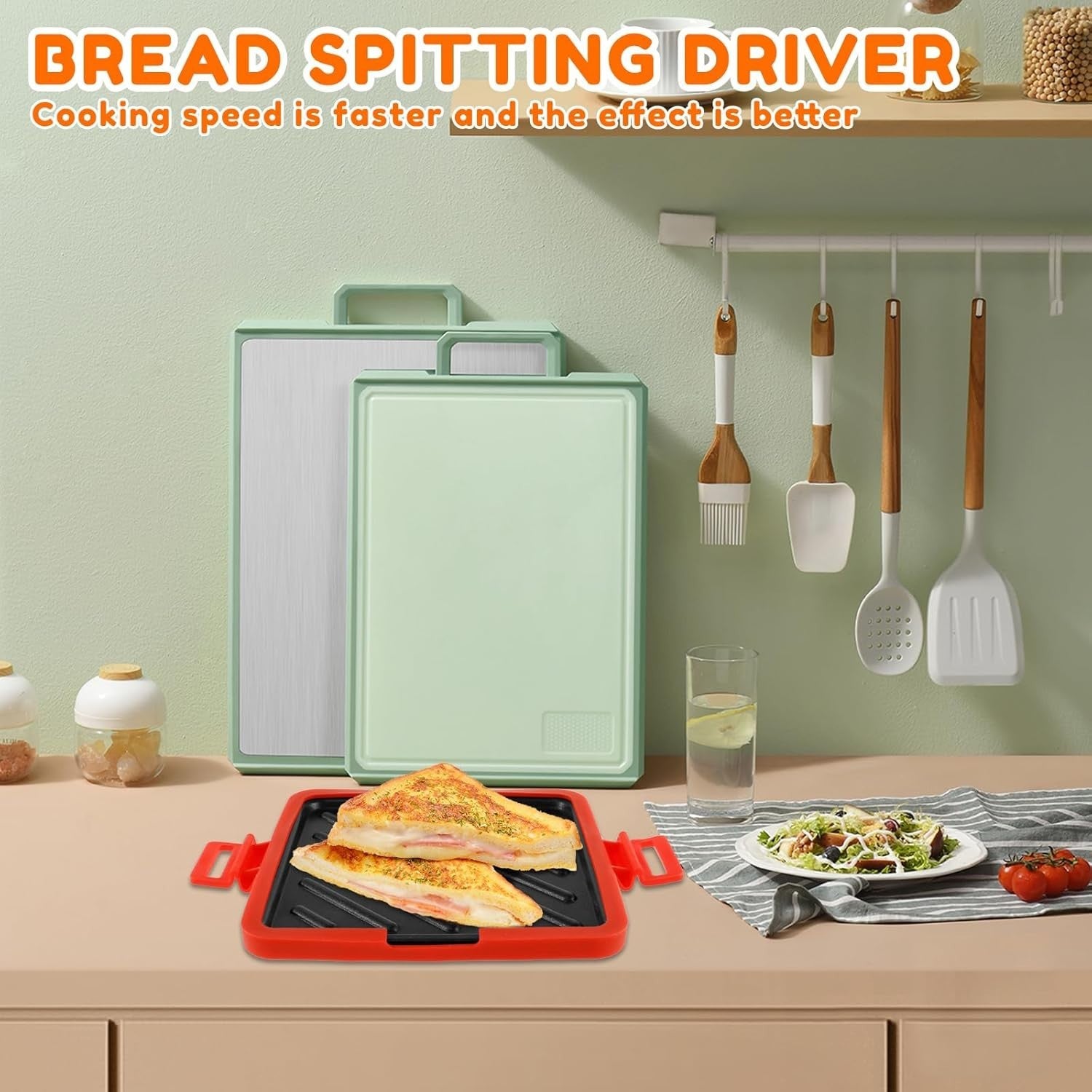 Microwave Toastie Maker Non Stick Silicone Sandwich Cooker Removable Plate