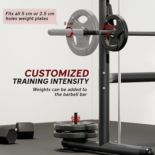 Red Multifunction Power Tower Pull-Up Dip Station Home Gym 200kg