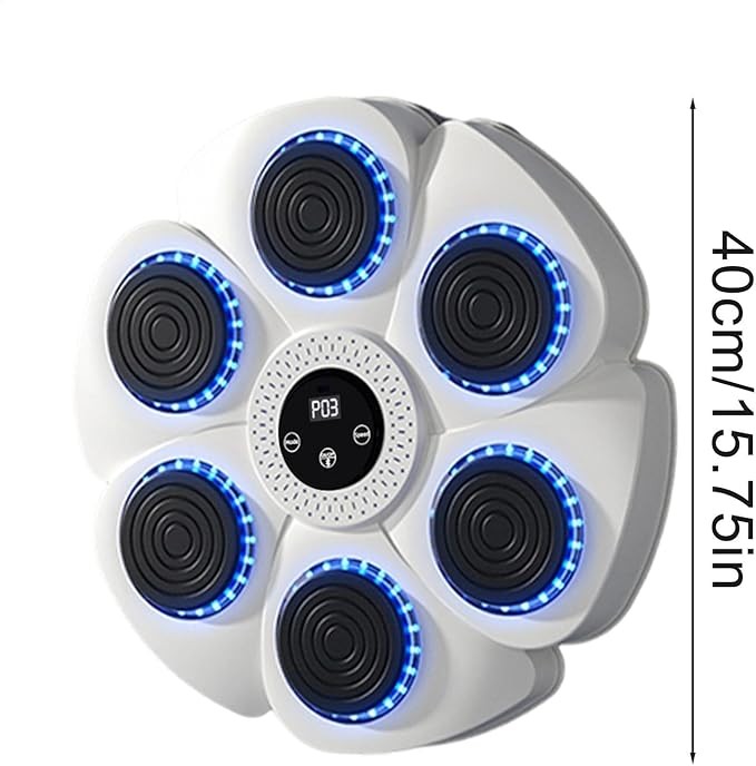 Smart Wall Mounted Music Boxing Machine LED Punch Pad Home Gym Trainer