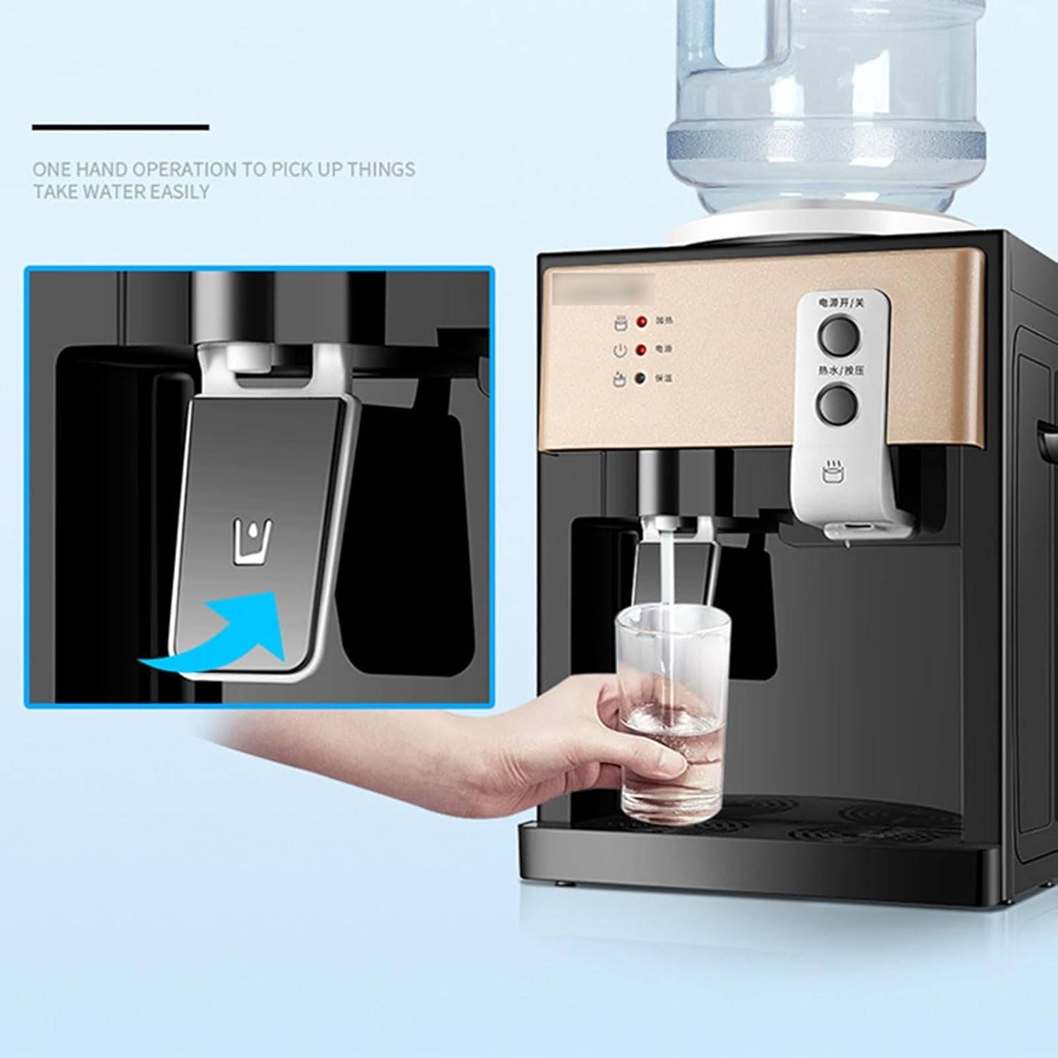 Desktop Hot Water Dispenser Mini Electric Water Cooler Compact