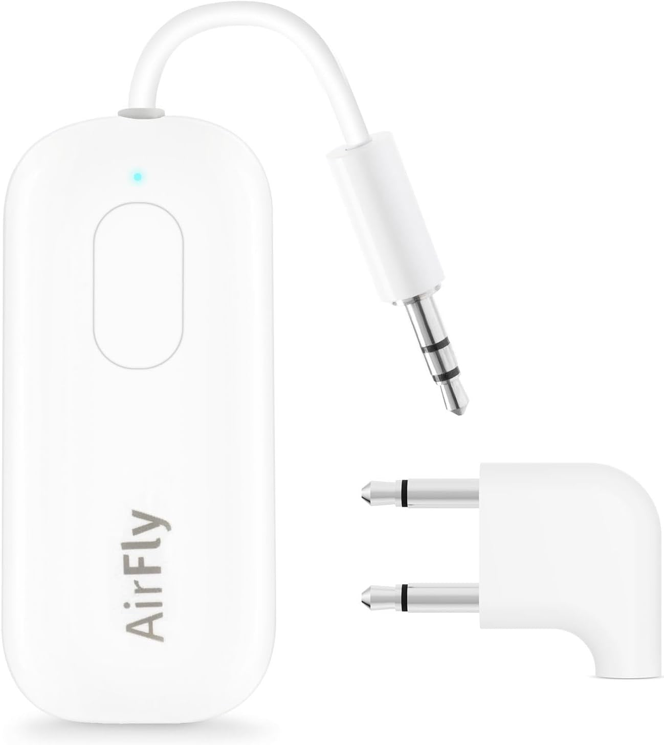 White Deluxe Bluetooth 5.0 Audio Transmitter & Receiver – Dual Headphones