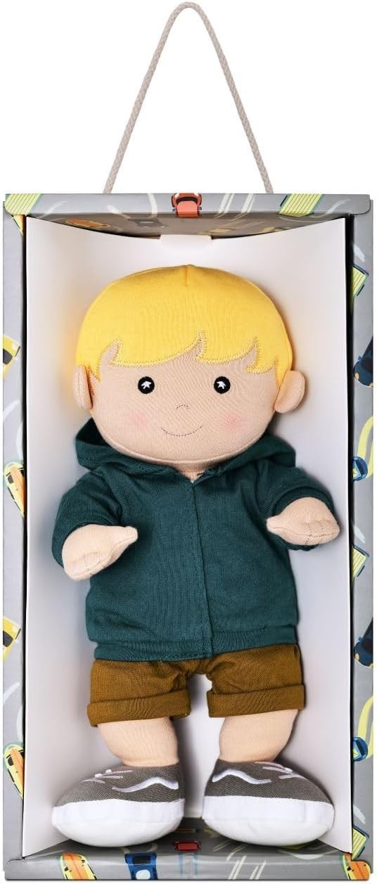 12.5in Organic Soft Baby Doll Hypoallergenic Non Toxic Eco Friendly Plush