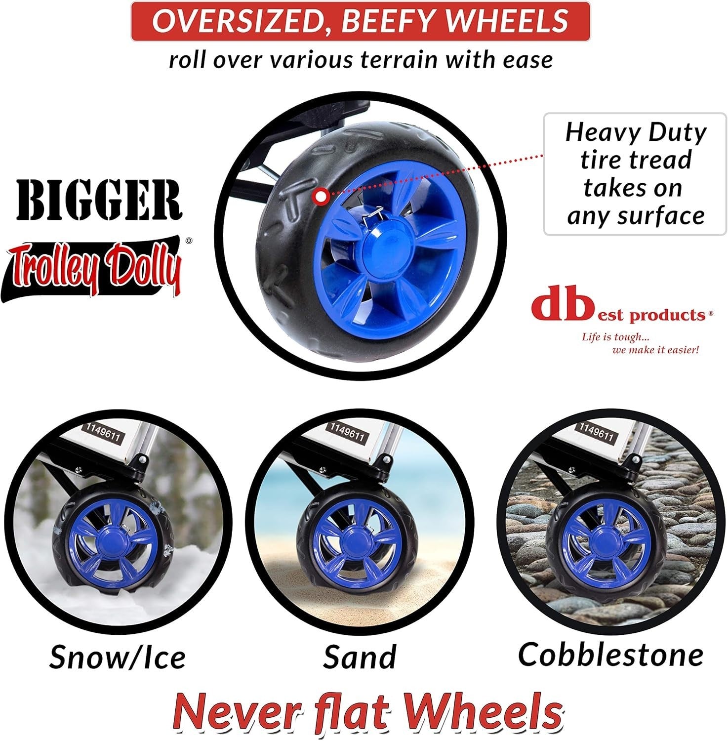 Foldable Shopping Cart with Oversized Wheels, Weatherproof Bag & 8 Compartments