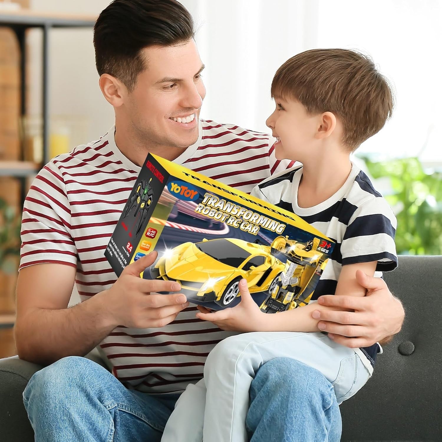 Transforming RC Car Robot Toy – Remote Control Drift Car for Kids 3-8