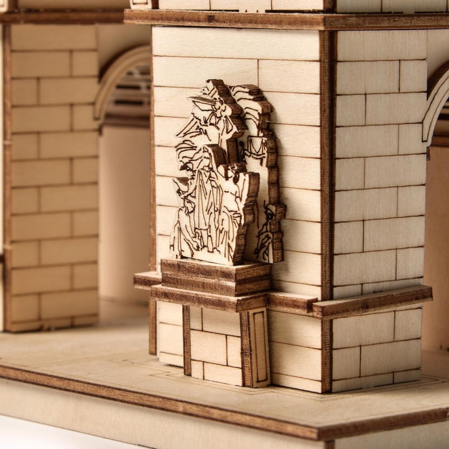 3D Wooden Arc Triumf Puzzle Model DIY Educational Gift for Adults & Kids