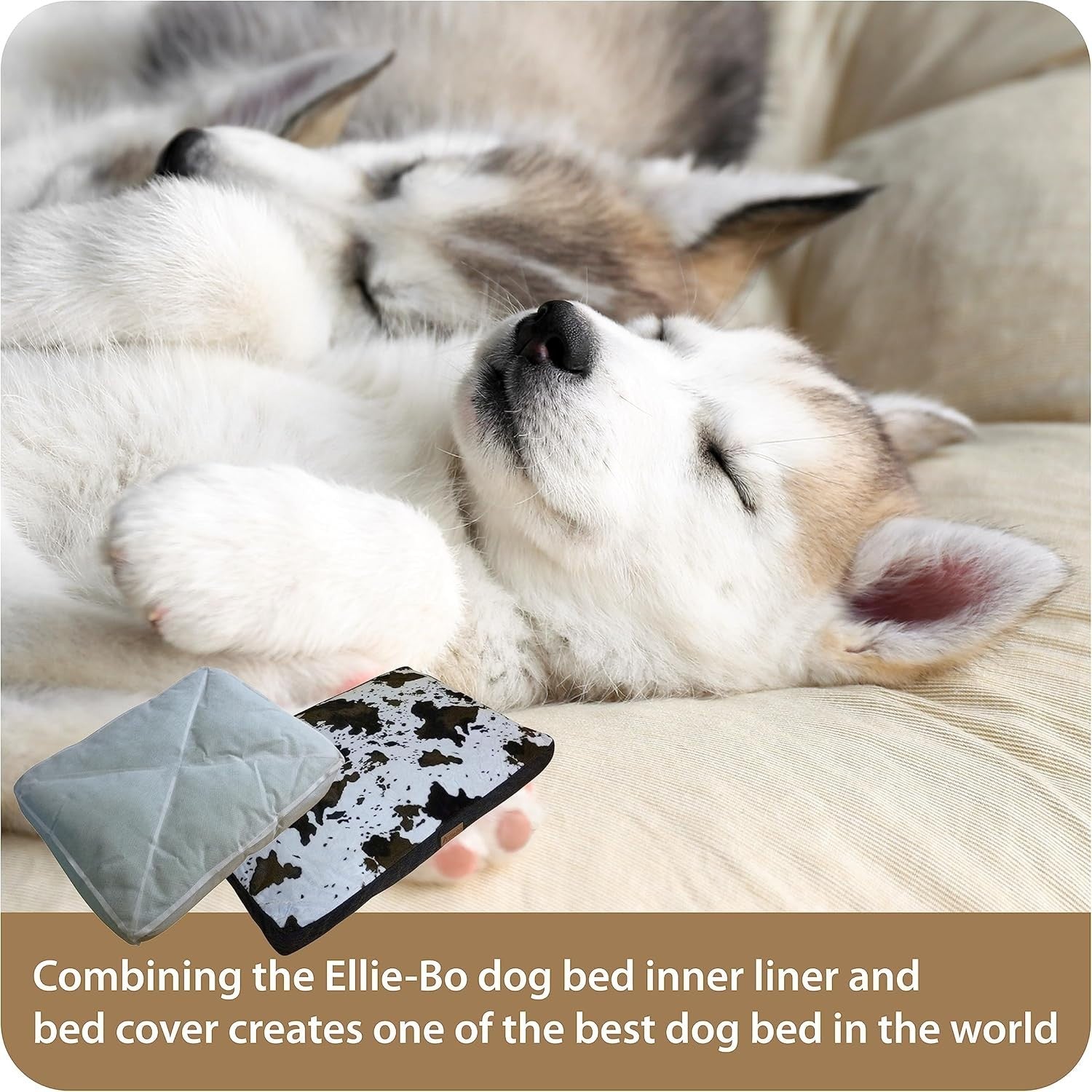 XL Dog Bed 100x66cm Crate Mattress 42" Cage Cowhide