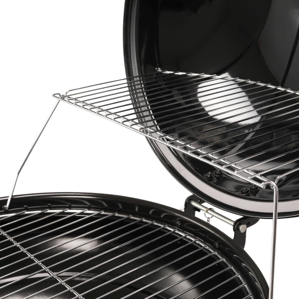 Kettle Charcoal BBQ Grill with Thermometer & Ash Catcher – 54cm Portable Outdoor