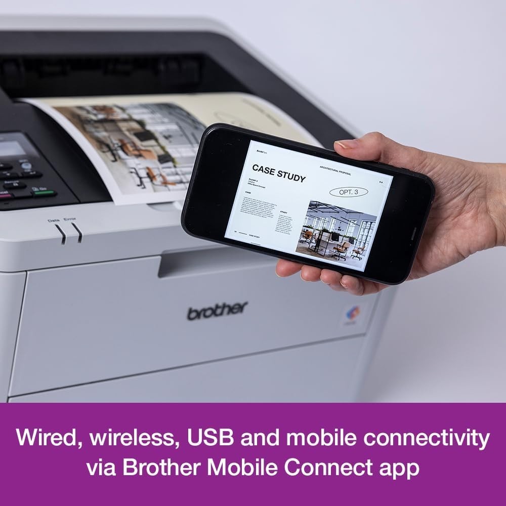 Wireless Colour LED Printer A4 USB Duplex High-Speed Grey