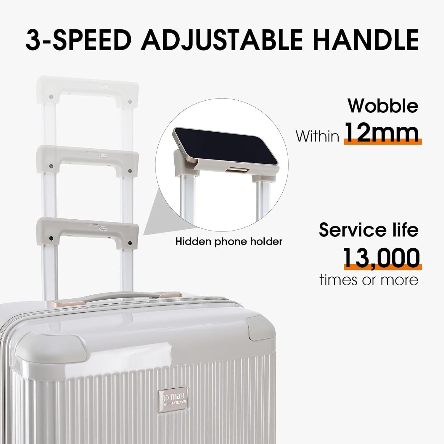 28” Large Trunk Style Hard Shell Suitcase TSA Lock Silent Wheels