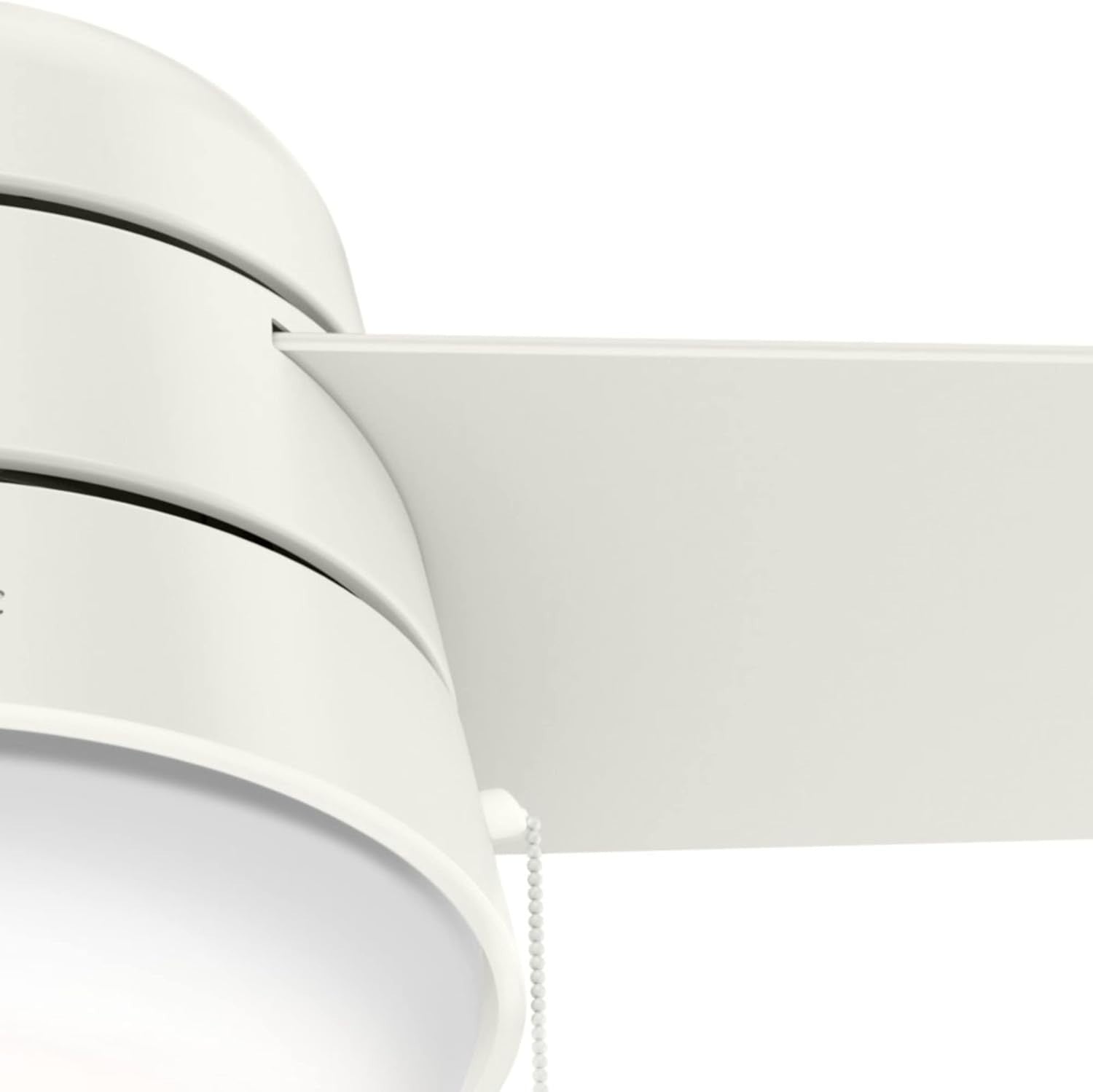 Hunter Aker 36" Ceiling Fan with LED Light, Pull Chain, Reversible Motor White