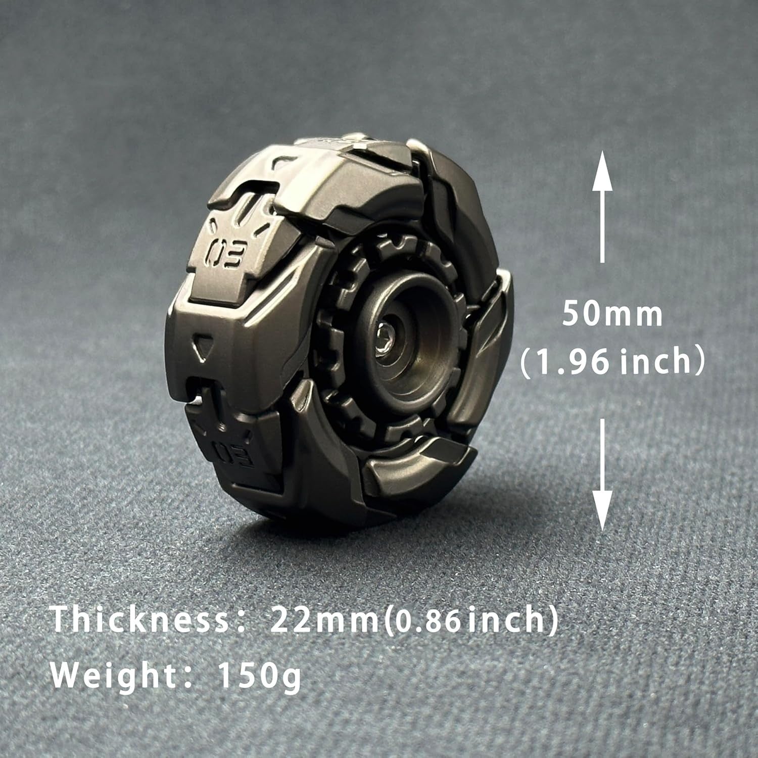 Metal Fidget Spinning Top Open Armor Magnetic EDC Stress Toy