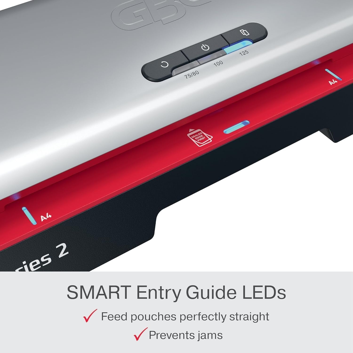 A4 Office Laminator Fast 1 Min Warm Up Anti Jam LED Guide 75–125 Mic