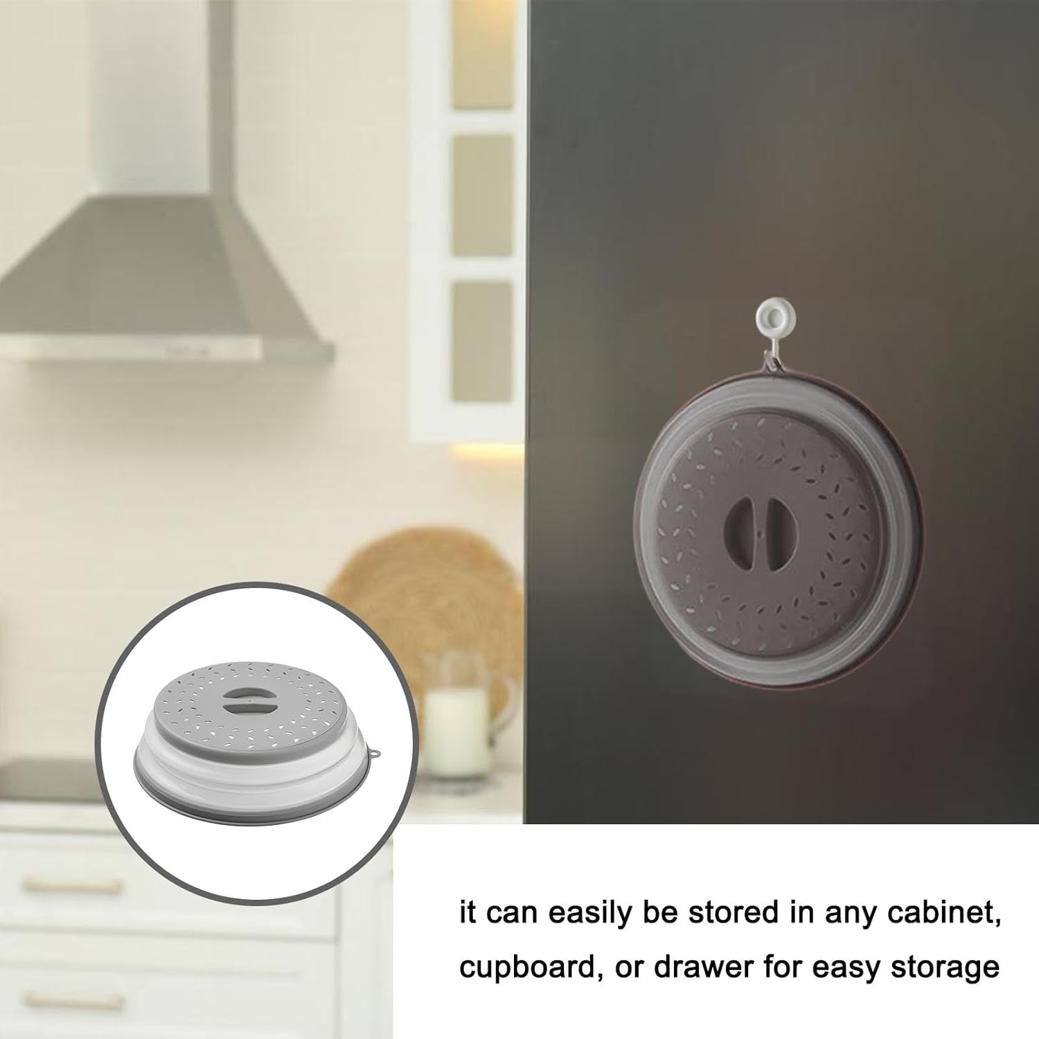 Microwave Splatter Guard Lid Cover Steam Vents Easy-Clean Food Protector