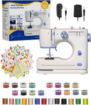 Portable Sewing Machine 12 Stitch 2 Speed Foot Pedal Beginner Home Use