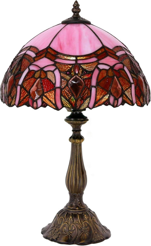 Stained Glass Tiffany Table Lamp 30x30x48cm Antique Style Warm Light