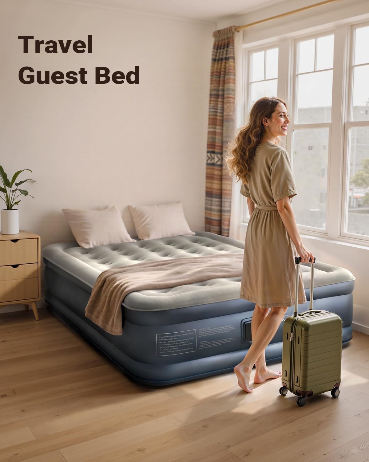 King Size Air Bed Built-In Electric Pump Self Inflating Mattress