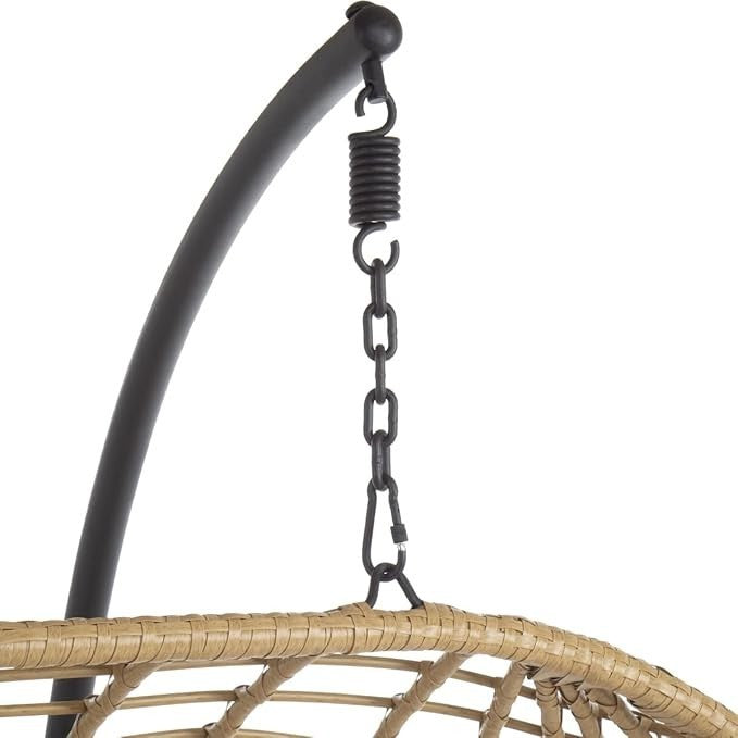 Luxury Double Egg Swing Chair Outdoor Indoor Rattan Seat w/ Cushions 240kg