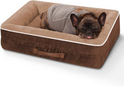 Medium Waterproof Orthopedic Pet Bed Washable Bolster 61x46cm