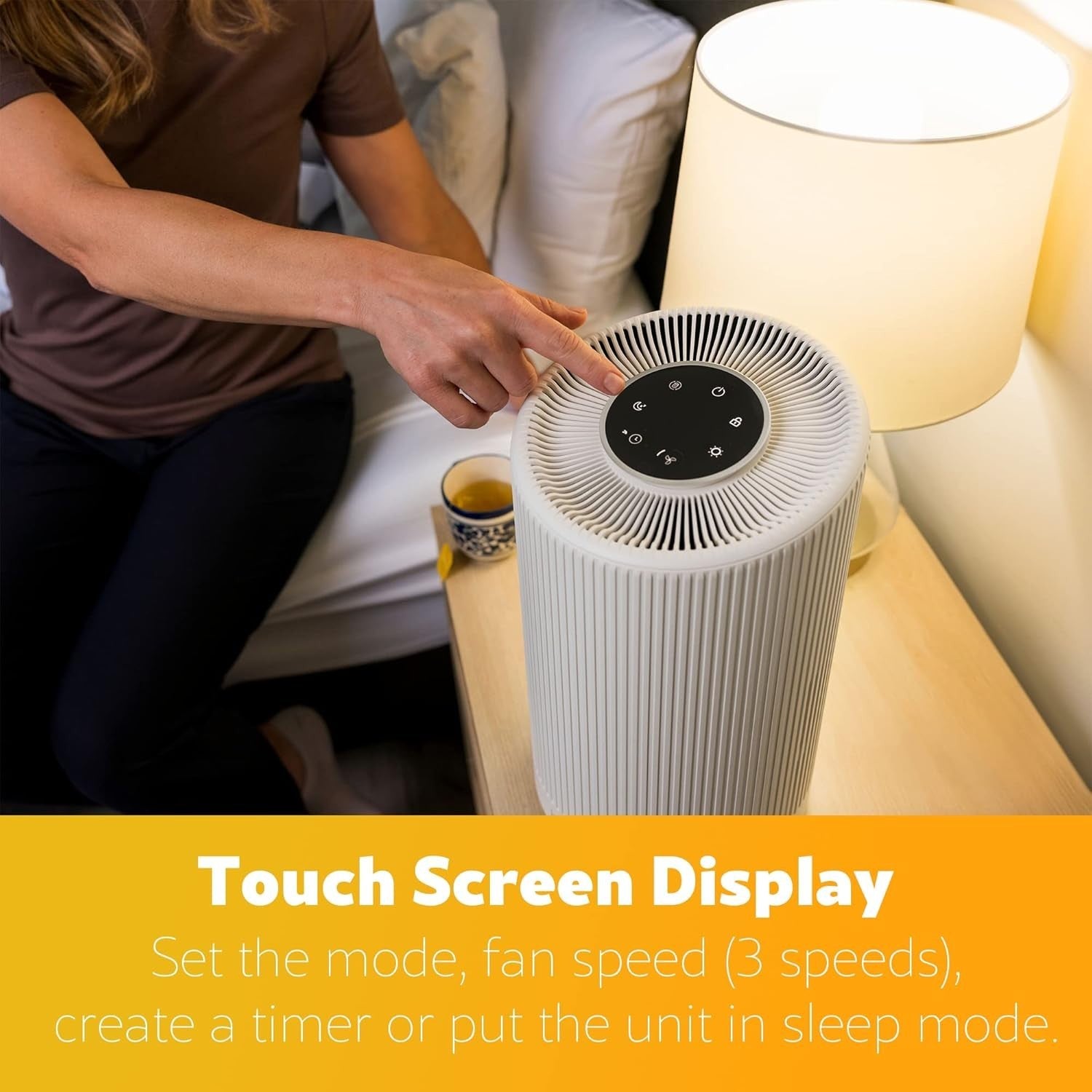 H13 HEPA Air Purifier 850 Sq Ft Quiet 25dB Odour Allergy Home