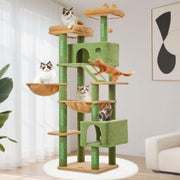 180cm Cat Tree Tower Multi Level Scratching Post Indoor Climber Hammock