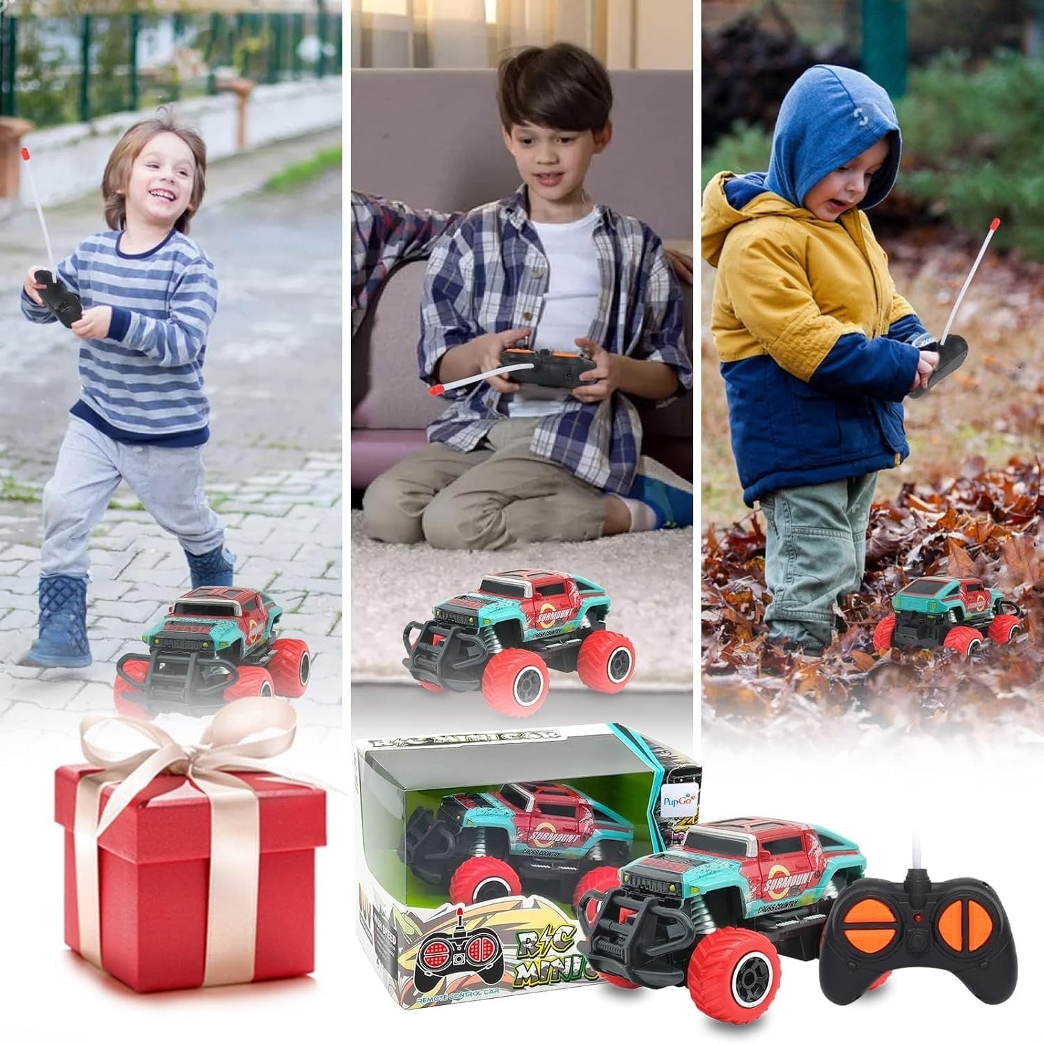 Mini RC Car for Kids, 4-Channel Off-Road Remote Control Truck Toy