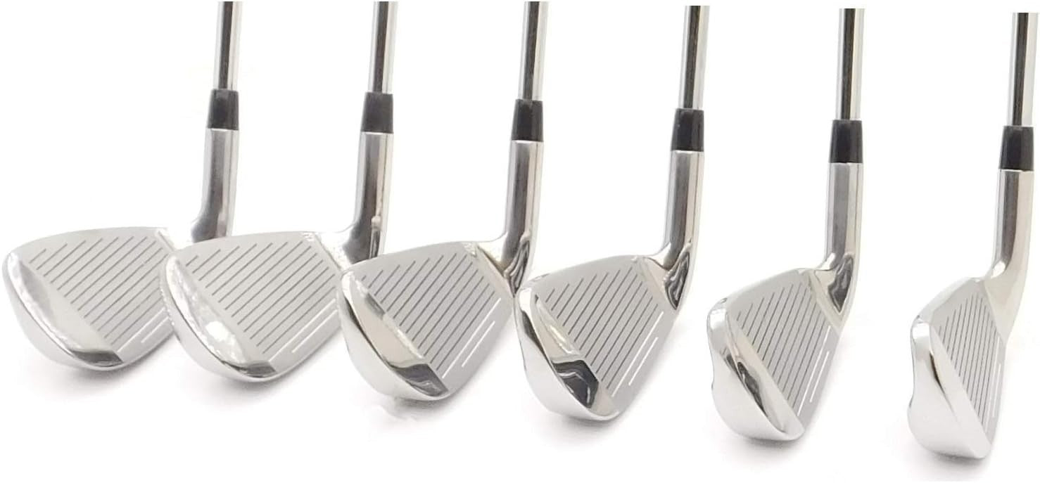 Left Hand Golf Irons Set 4-PW Regular Flex Steel Shafts Deep Groove Faces