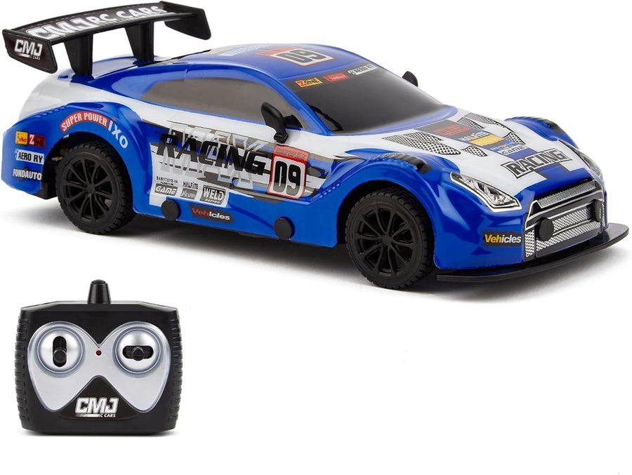 Road Rebel Blue Bolt RC Car 1:24 Scale 2.4GHz Racing Toy for Kids