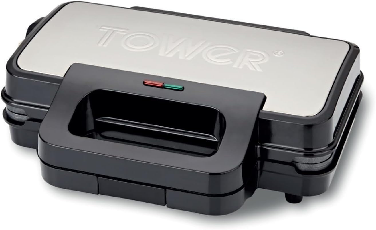 Deep Fill Sandwich Maker 900W Stainless Steel Non-Stick Toastie Grill