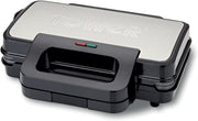 Deep Fill Sandwich Maker 900W Stainless Steel Non-Stick Toastie Grill