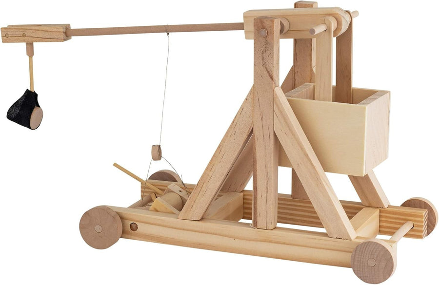 Wooden Trebuchet Model Kit for Adults & Kids, Buildable Firing Catapult