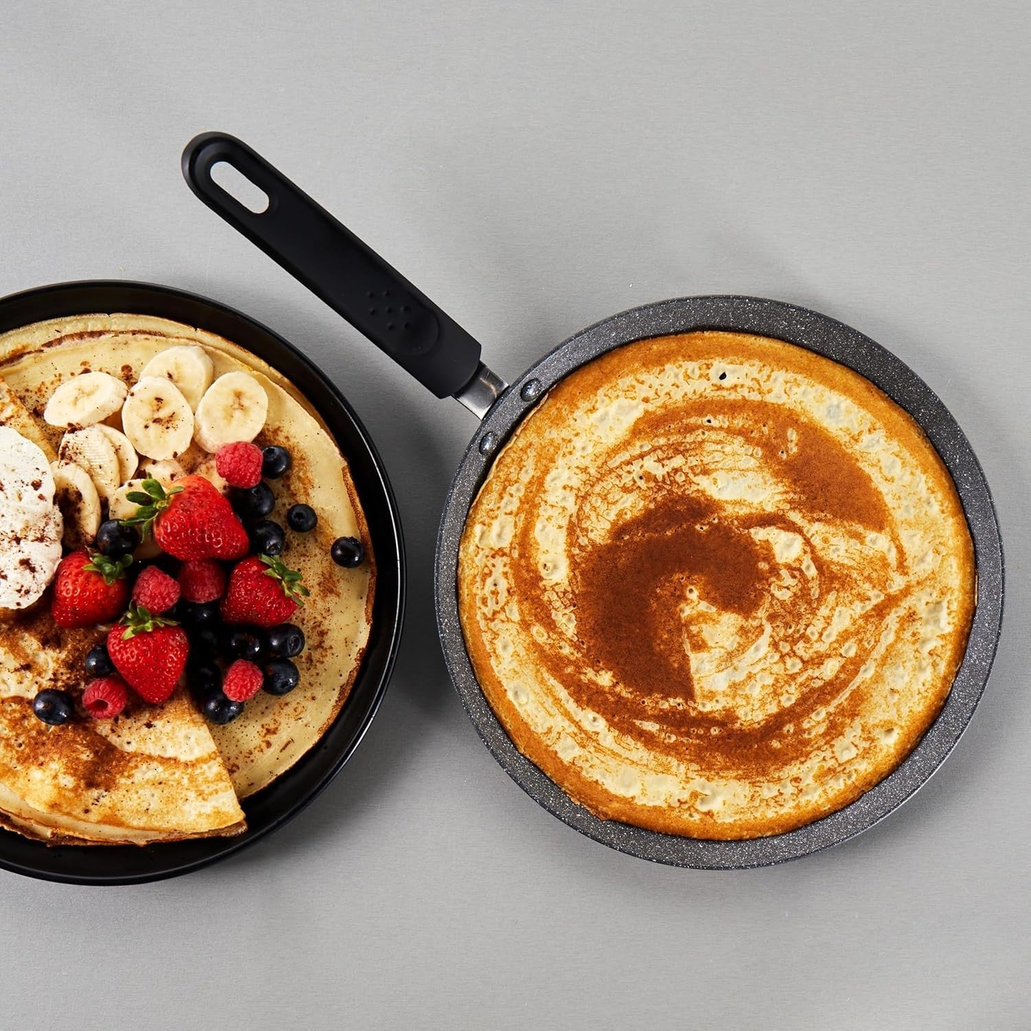 25cm Russell Hobbs Metallic Marble Pancake Pan Non-Stick Crepe Skillet