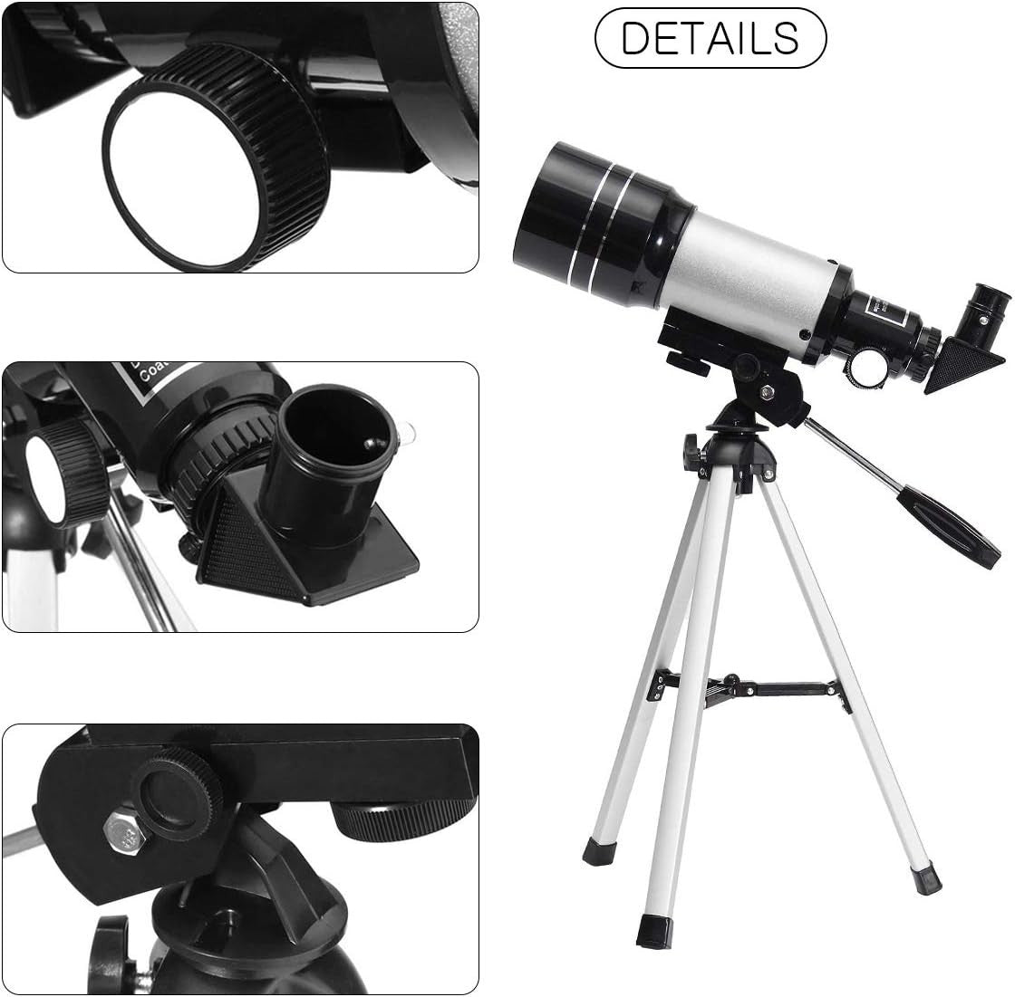 Space Telescope 150X Kids 70mm | Portable Tripod | Educational Sky Monocular