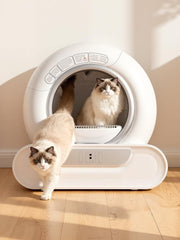 Self Cleaning Cat Litter Box APP Control 65L Odor Free Multi Cat XL