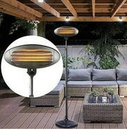 2000W Outdoor Electric Quartz Patio Heater 3 Heat Settings & Safety Shutoff