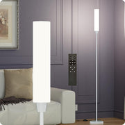 Dimmable LED Floor Lamp Remote Control White Standing Corner Light