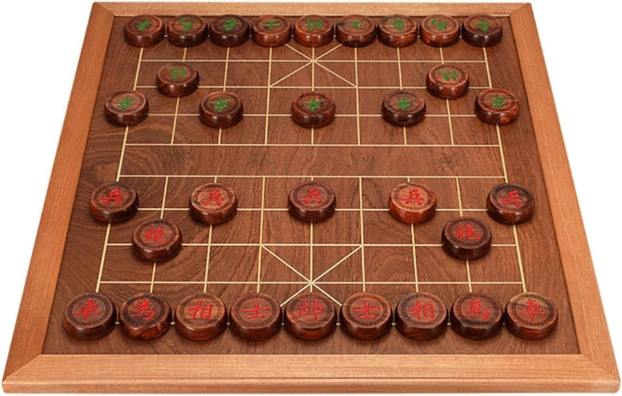 Siam Rosewood Xiangqi Chinese Chess Set Large Wooden Strategy Board