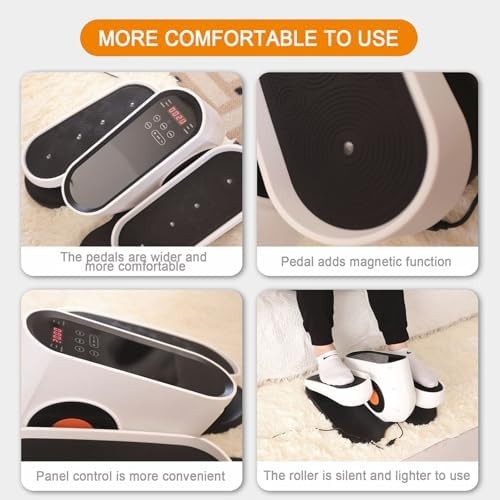 Under Desk Elliptical Pedal Exerciser Electric Remote LCD Quiet Seated Trainer